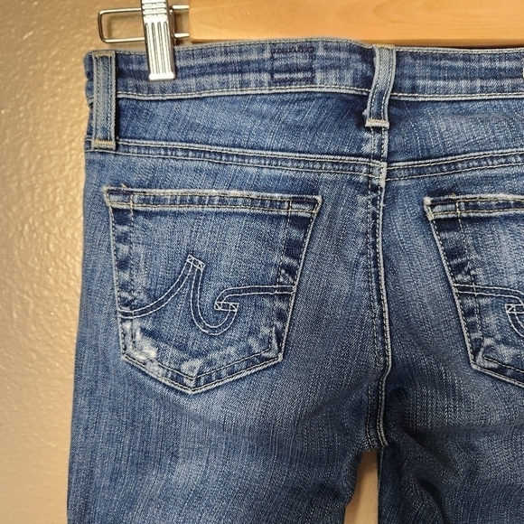 AG Adriano Goldschmied Stilt Roll-Up Cigarette Distressed Jean-Size 25 - Picture 9 of 12